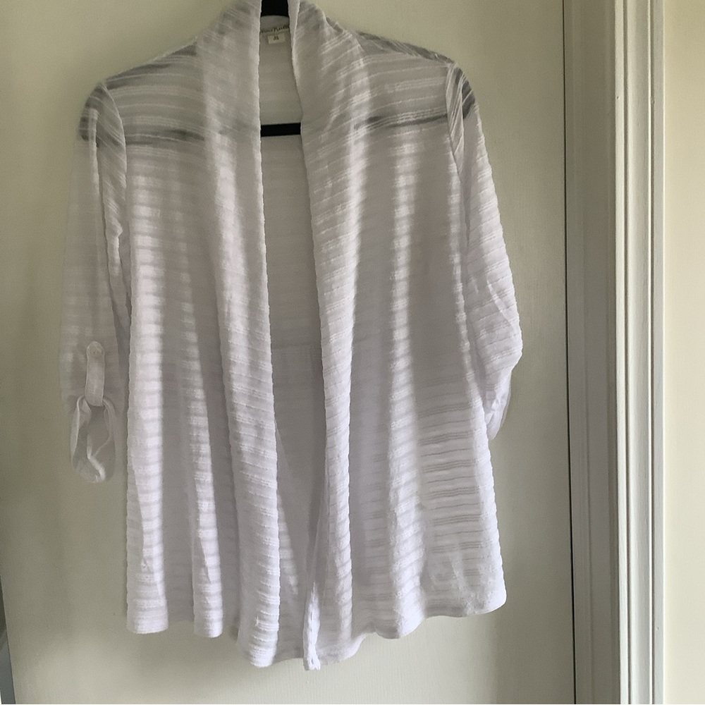 SIMPLY NOELLE Sz XS White Mesh Beach Swim Cover Up/Wrap